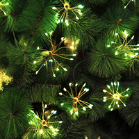 Lampu led dekorasi kembang api mikro Natal, lampu pesta led dekorasi kamar