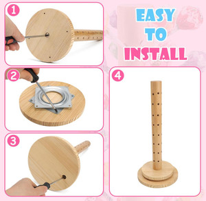 Espositore per <span class=keywords><strong>Caramelle</strong></span> e Dolci in Legno Fatto a Mano, Ecologico e Non Tossico, Rettangolare, per Tavolo da Dessert - Product Image 3