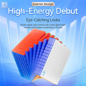 Cubo <span class=keywords><strong>M</strong></span>ágico <span class=keywords><strong>MOYU</strong></span> <span class=keywords><strong>MeiLong</strong></span> 10*10 V2, Versión Magnética con Núcleo de Bolas, Juguete de Rompecabezas para Niños - Product Image 1