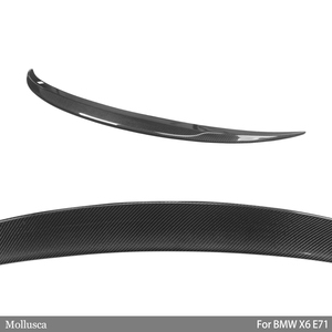 สำหรับ E71 P สไตล์คาร์บอนไฟเบอร์สปอยเลอร์ท้ายรถปีก2007-2014 - Product Image 4