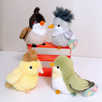 Peluche super douce Rabbi Thai Bird Doll avec rembourrage en coton PP, 12 cm, adorable simulation de zoo, station de divertissement