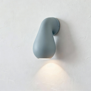 Gloss Grey Teardrop Ceramic Wall Lamp Minimalist Downward <b>Light</b> LED Wall Sconce for Bedroom <b>Corridor</b> Bathroom Home Decor - Product Image 4