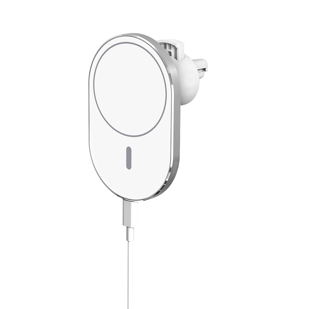 Магнитное Быстрое беспроводное зарядное устройство 15 Вт, автомобильный держатель для iPhone 12 magsafe, быстрая зарядка, магнитное зарядное устройство, подставка для автомобиля