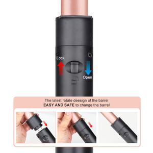 Rizador de pelo de 3 barriles, rizador de cerámica, varita, herramienta caliente, peine eléctrico, cerámica cónica, 5 en 1 - Product Image 4