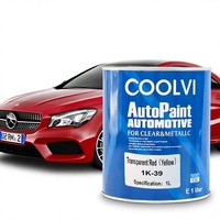 Peinture automobile en résine acrylique transparente rouge/jaune 1K - Revêtement liquide de haute qualité pour la retouche et la personnalisation des voitures