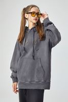 Sweat à capuche délavé 420G pour homme, effet délavé à l'acide, streetwear personnalisé
