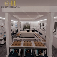 Plateau de présentation de lunettes en marbre blanc de luxe léger pour opticien, vitrine à lunettes, mobilier de magasin d'optique