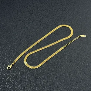 Collar <span class=keywords><strong>de</strong></span> Plata <span class=keywords><strong>de</strong></span> Ley 925 para Mujer, <span class=keywords><strong>Cadena</strong></span> <span class=keywords><strong>de</strong></span> Eslabones <span class=keywords><strong>de</strong></span> 4/6 mm, <span class=keywords><strong>Trenzada</strong></span>, Chapada en <span class=keywords><strong>Oro</strong></span> <span class=keywords><strong>de</strong></span> 18K, Regalo <span class=keywords><strong>de</strong></span> Compromiso o Boda, Venta al Por Mayor <span class=keywords><strong>de</strong></span> Fábrica - Product Image 4