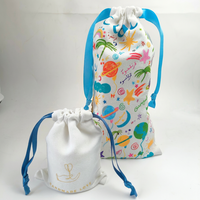 Pochette à cordon en microfibre suédée avec logo personnalisé, emballage cadeau, rangement cosmétique, OEM ODM