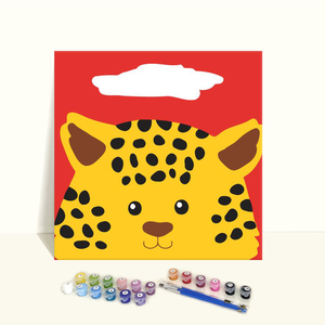 Conejo de 20x20cm para niños, lienzo de colores personalizado, pintura artesanal por número - Product Image 5