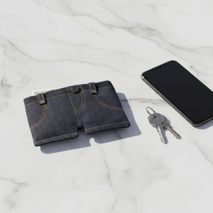 Boshiho Mini Vintage Denim <b>Wallet</b> Portable <b>Money</b> Clip Foldable With Rfid Blocking & Multi-function <b>Money</b> Clip - Product Image 3