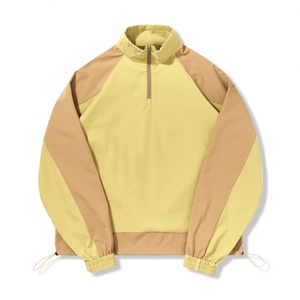 <b>Lightweight</b> Breathable Thin Patchwork Custom Outdoor <b>Running</b> Vintage 90S Retro Safari <b>Jacket</b> with Half Zip Windproof - Product Image 3