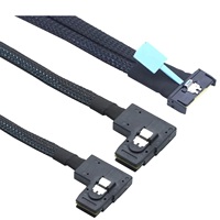 MCIO 8i zu Dual SFF-8087 Kabel 0,5M PCIe Hochgeschwindigkeits-Server-Speicher-Breakout-Kabel