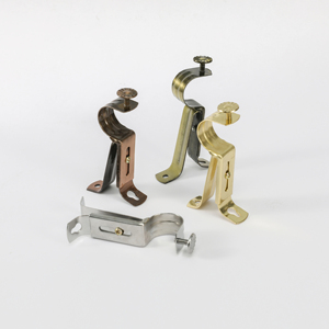 Kích thước tùy chỉnh mở rộng kim loại xoắn finials thanh rèm đơn và cực với khung - Product Image 6