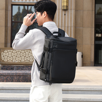 Mochila para ordenador portátil de negocios para hombre, nailon de alta densidad, resistente al agua, 15,6 pulgadas, almacenamiento de 7 capas, compartimento lateral abierto de 180, correa para equipaje