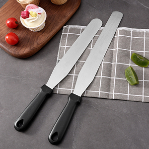 Spatule professionnelle inclinée en acier inoxydable pour la décoration de gâteaux, avec manche en plastique, pour glaçage et décoration - Product Image 4