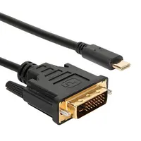 USB 3.1 סוג C USB C ל-dvi כבל 6 רגליים 1.8 מטרים 1080P