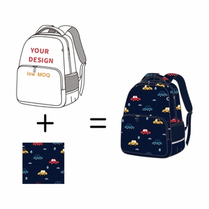 Hot Sản Phẩm Mới Dây Kéo Trường Ba Lô Bé Gái Chàng Trai Vui Sinh Viên Ba Lô Để Học Trẻ Em Ba Lô In Logo - Product Image 2