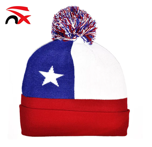 Proveedor profesional personalizado acrílico Spandex elástico Jamaica <span class=keywords><strong>invierno</strong></span> tejido Beanie sombreros con bola superior - Product Image 3