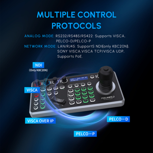 Contrôleur PTZ FEELWORLD KBC20, conception de matériel personnalisée disponible, faible MOQ, prix de gros pour les distributeurs, fournisseur B2B - Product Image 3