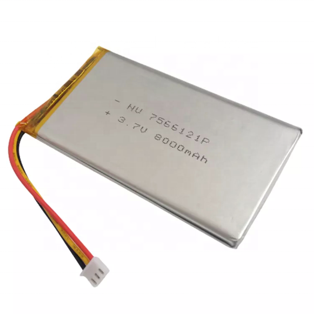 3.7 v 8000 MAh 7566121 Rechargeable Batteries Factory Direct Supply 7.4v 2s Lipo Battery for Pc Tablet Power Bank