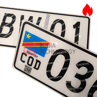 Nouvelle Plaque d'Immatriculation Décorative RDC Congo CGO de Style Moderne, en Acrylique Réfléchissant de Haute Qualité, Anti-Contrefaçon, avec Marquage d'Eau Personnalisé