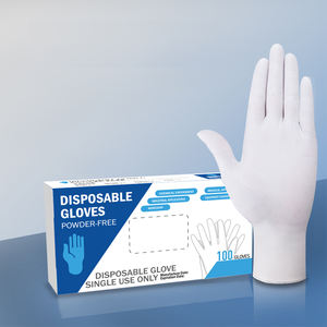Guantes de trabajo de construcción personalizados Guantes médicos recubiertos de nitrilo Guantes desechables de vinilo de nitrilo - Product Image 1