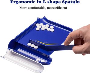 Distributeur de pilules pratique en plastique sûr, plateau de comptage pour médicaments, boîte à pilules - Product Image 4