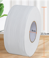 Papier toilette en rouleau jumbo en gros, pâte de bois vierge, étiquette privée personnalisée pour hôtel et restaurant