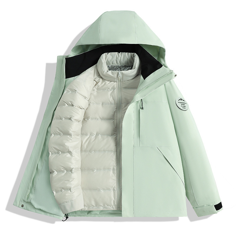 Verde Marea Claro - Estilo Unisex [Forro de Plumón Extraíble]