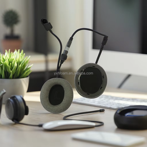 Nuevo modelo de almohadilla gris para auriculares Anker <span class=keywords><strong>Soundcore</strong></span> <span class=keywords><strong>Life</strong></span> <span class=keywords><strong>Q30</strong></span>, almohadillas de repuesto de tela para auriculares, almohadillas para los oídos - Product Image 1