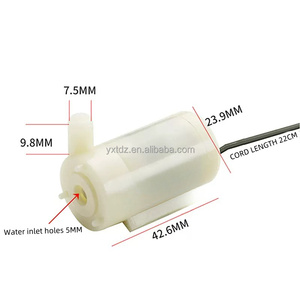 Nhà Máy Giá DC 3V 5V 6V Im Lặng Bơm Chìm Ngang Trắng <span class=keywords><strong>Mini</strong></span> Máy Bơm Nước Bơm Chìm Cho Máy Tính Nước Làm Mát - Product Image 3