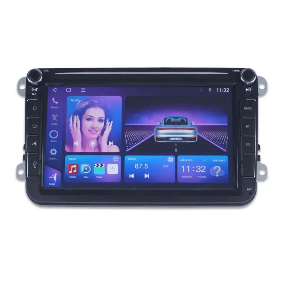 Factory Provide 8 Inch Touch Screen Double DIN Player 2 Din Video Stereo Radio Car MP5 Player