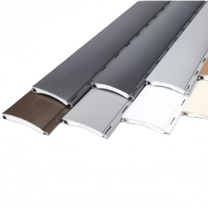 Lames <span class=keywords><strong>de</strong></span> store pare-soleil en alliage d'aluminium <span class=keywords><strong>de</strong></span> 55 mm, design moderne, isolation thermique <span class=keywords><strong>pour</strong></span> <span class=keywords><strong>garage</strong></span>, parc, villa, usage extérieur - Product Image 2