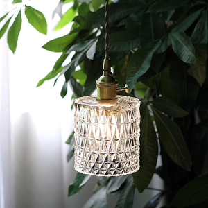 Hiện đại màu đen trang trại rõ ràng xi lanh thủy tinh ánh sáng mặt dây chuyền lịch thi đấu mini ánh sáng mặt dây chuyền cho nhà bếp đảo trang trí nội thất - Product Image 1