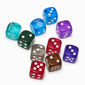 Dados de Resina Transparente Personalizados al por Mayor, Dados Transparentes D6 para Juegos de Mesa - Product Image 2