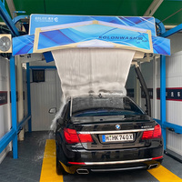 Robot de lavage de voitures entièrement automatique, prix d'usine, 360° °   Lave-auto haute pression sans contact