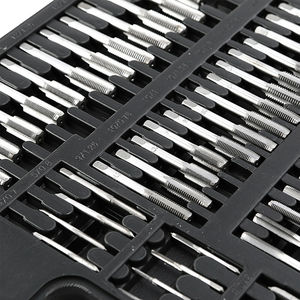 Ensemble de 110 pièces de tarauds et filières métriques pour filetage à main, outils de filetage réglables en acier avec étui - Product Image 5