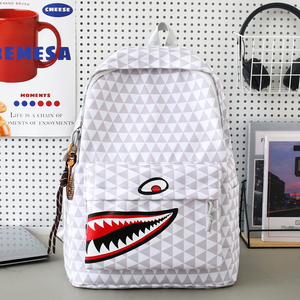 Mochila con Patrón Geométrico para Parejas, con Cierre, Casual, para Adolescentes, para Viajes Escolares, Mochila de Moda para el Día a Día - Product Image 4