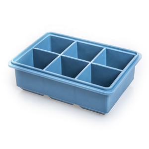 À Libération facile en gros <span class=keywords><strong>cuisine</strong></span> 6 cavité plateaux à glaçons en silicone <span class=keywords><strong>de</strong></span> grande taille pour le whisky - Product Image 3