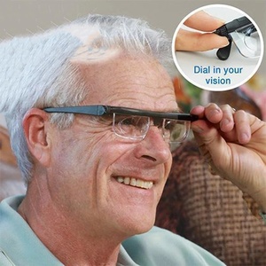 Lunettes de lecture à vision double réglables, correction universelle de la longueur focale, myopie, presbytie, lunettes -6d à +3D - Product Image 1