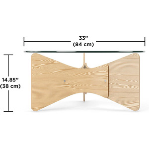 Mesa de centro redonda moderna Umbra Madera - Product Image 3