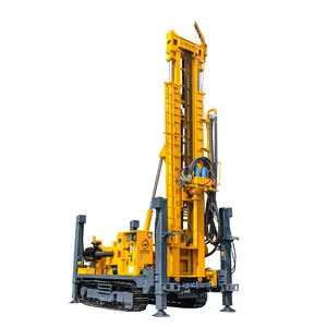 200m Borehole Deep Water Well Drilling Rig Machinery 200 Meter Water Well Crawler Hydraulic Portable Drilling Rig Machine