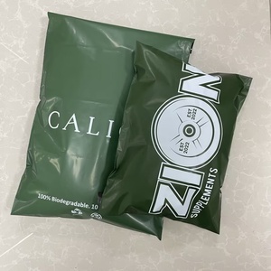 ถุงไปรษณีย์ย่อยสลายได้ สีเขียวเข้ม สำหรับส่งพัสดุ  หนา 60 ไมครอน  รับพิมพ์โลโก้ตามแบบ สำหรับเสื้อผ้า - Product Image 5