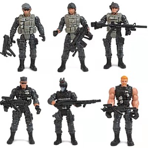 Figurines d'<span class=keywords><strong>action</strong></span> militaires, lot de 6, modèles de soldats de 10 cm, articulés, poupées de police, équipe <span class=keywords><strong>SWAT</strong></span>, jouets décoratifs pour enfants - Product Image 5