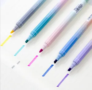 Promotional advantages design children's double-headed watercolor pens can be customized logo