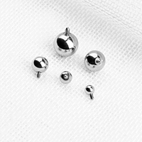 Bijou de corps en titane G23 plaqué or, avec boule de 8 mm à filetage interne, pour piercing de nez, unisexe, idéal pour mariage, fête, fiançailles, cadeau tendance