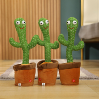 50 pièces en gros 2024 mignon petit cactus jouet en plastique souple animaux en peluche jouets en peluche de haute qualité vibrant en peluche jouet