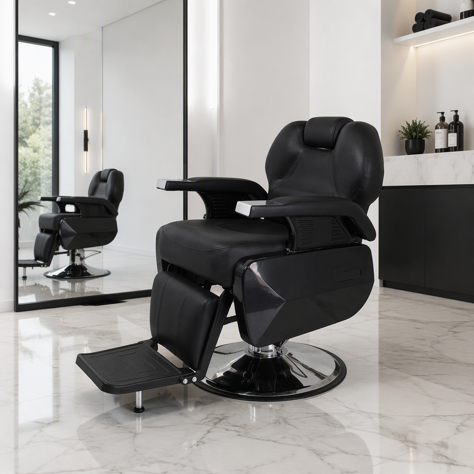 Modern Durable Heavy Duty Hydraulic Pump Reclining Barber Chair 360 ...