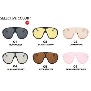 Gafas de Sol Redondas para Mujer, Montura de PC, <span class=keywords><strong>Lentes</strong></span> AC, UV400, Creativas, para Fotografía Urbana, Regalo, Moda - Product Image 4